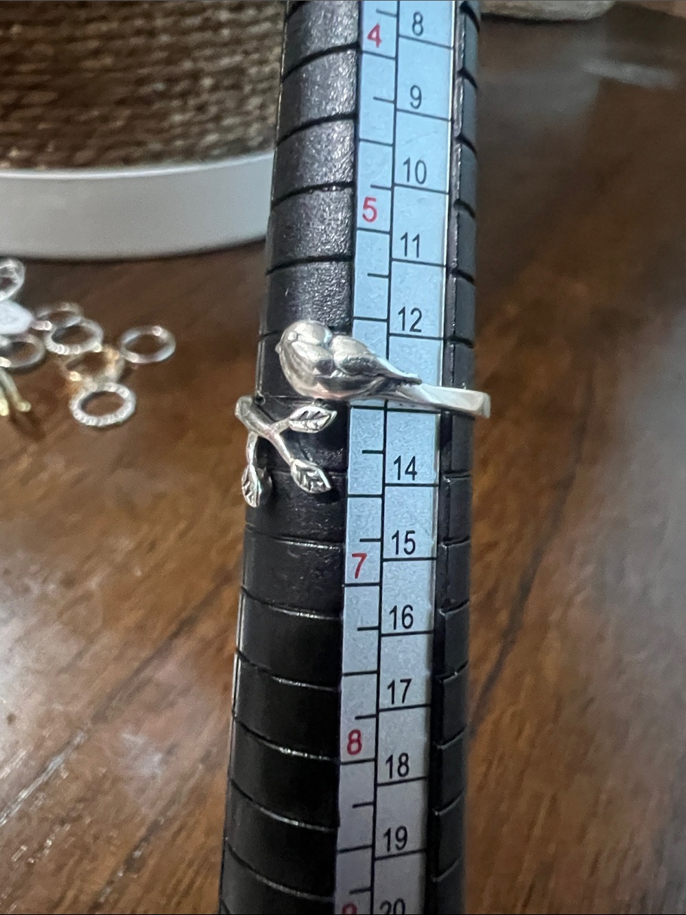 Sterling Silver Bird on Branch Ring - Size 6 - Picture 5 of 6